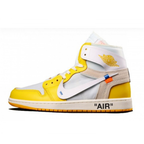 Jordans 1 High Canary Yel AQ0818 149 gul Jordan Sko